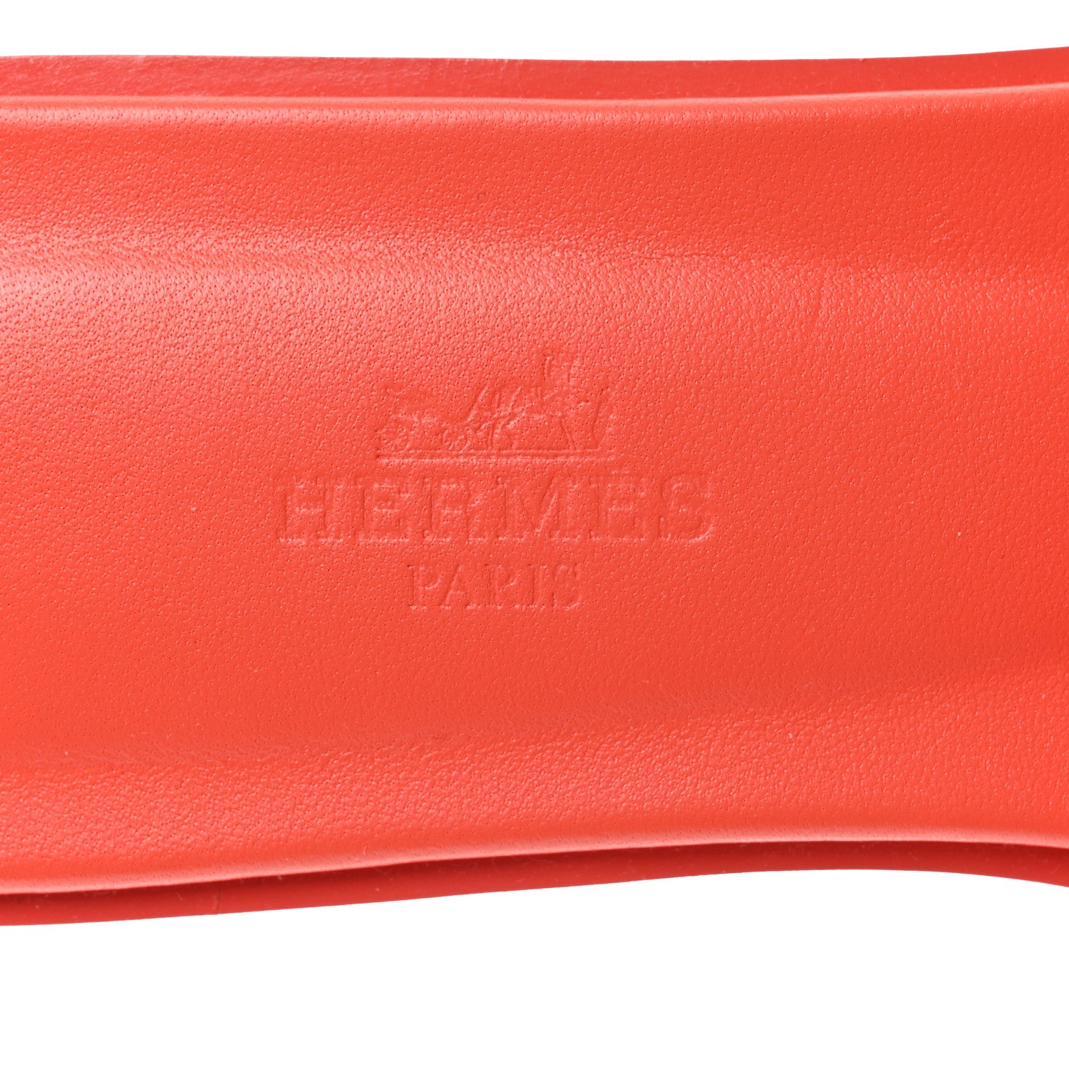 Hermes Box Calfskin Oran Sandals 36 Rouge Jaipur 7 of 9