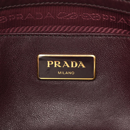 Prada Tessuto Nylon Nappa Gaufre Shopping Satchel Granato 6 of 14