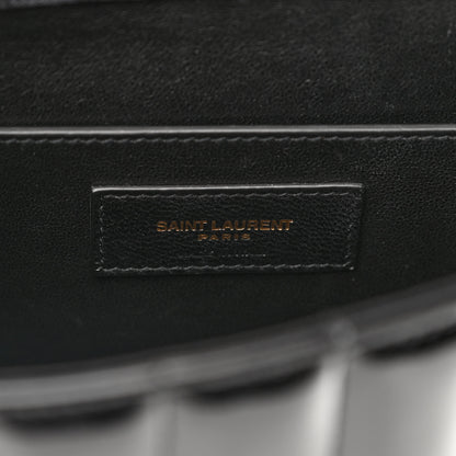 Saint Laurent Patent Matelasse Monogram Large Vicky Chain Bag Black 6 of 11