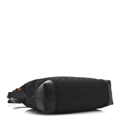 Gucci Monogram Canvas Messenger Bag Black 4 of 11