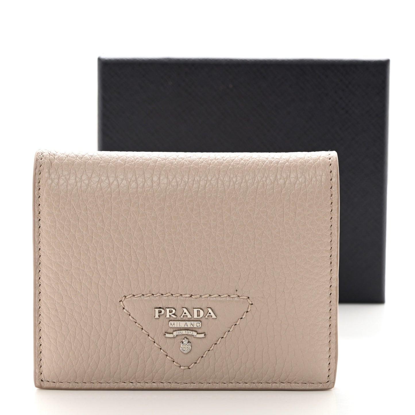 Vitello Daino Small Bi-Fold Wallet Ninfea