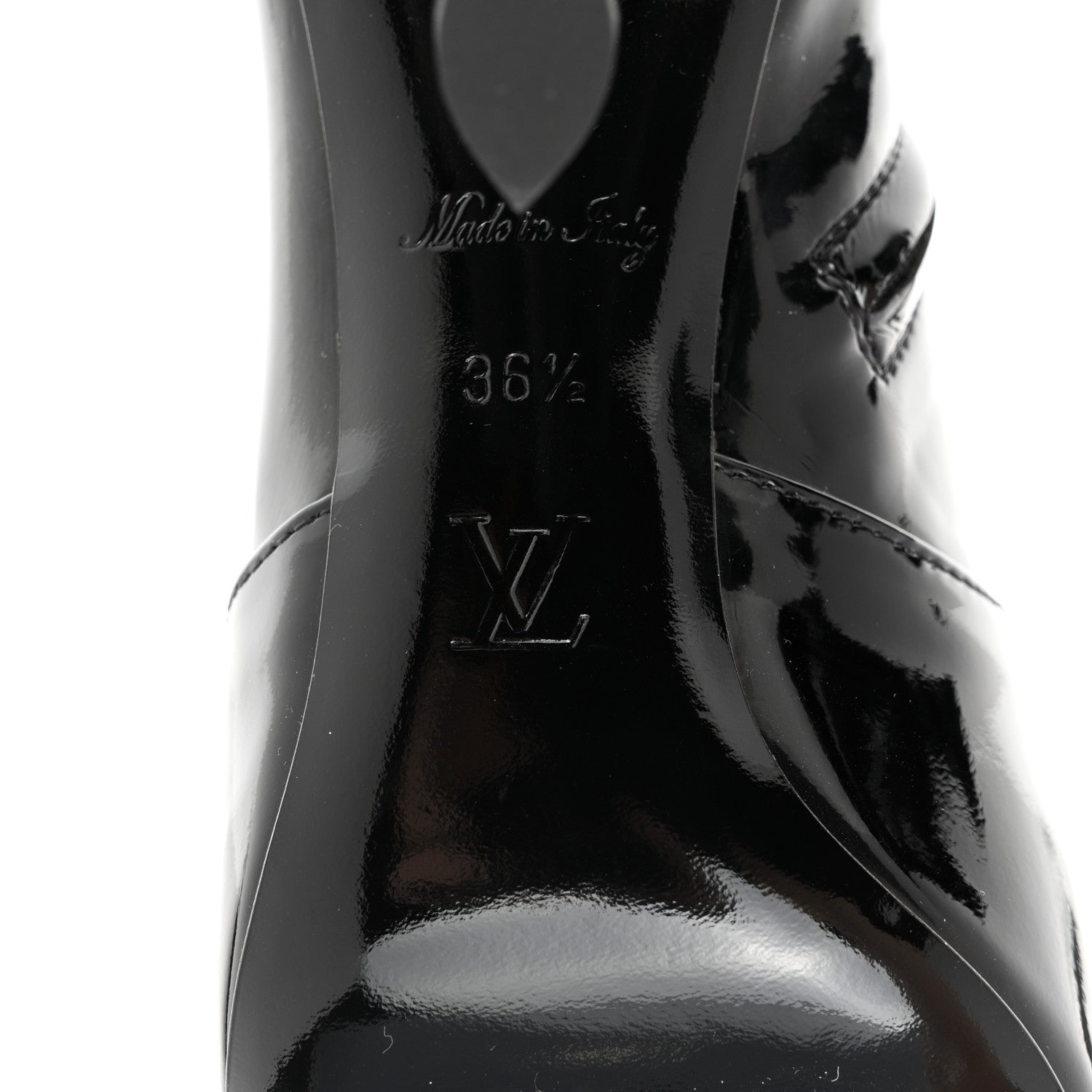 Louis Vuitton Patent Uniformes Silhouette Ankle Boots 36.5 Black 7 of 8