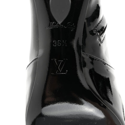 Louis Vuitton Patent Uniformes Silhouette Ankle Boots 36.5 Black 7 of 8