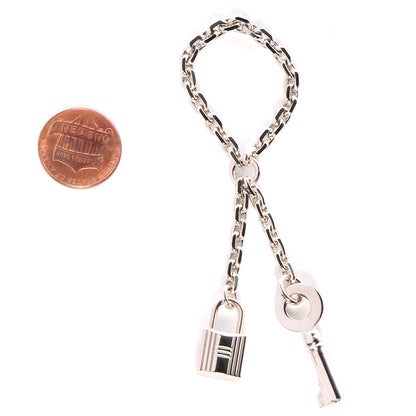 Hermes Palladium Key and Lock Scarf Ring 2 of 4