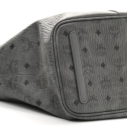 MCM Visetos Medium Liz Reversible Shopper Tote Phantom Grey 10 of 11