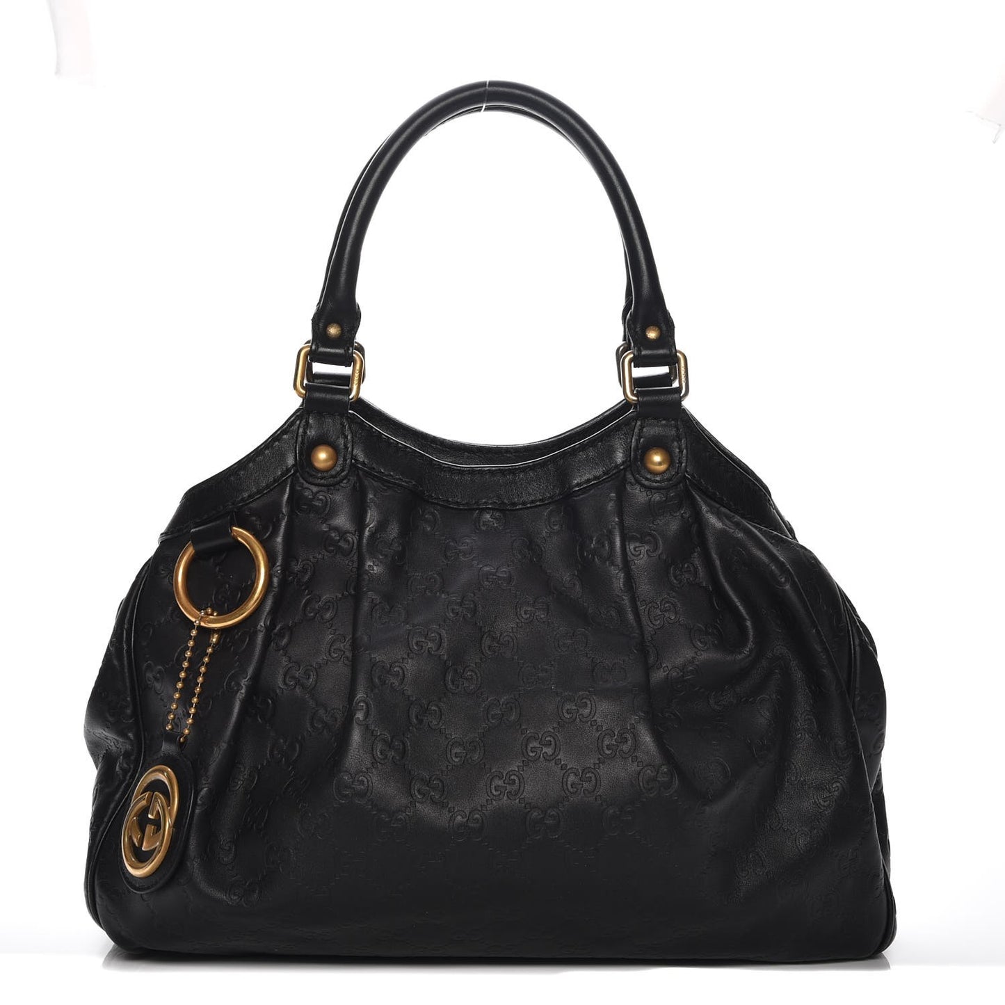 Guccissima Medium Sukey Tote Black