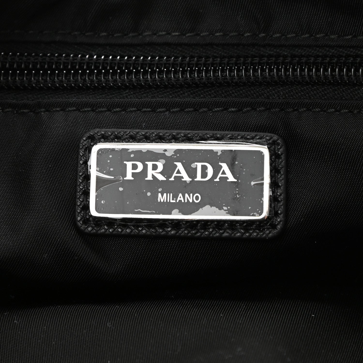 Prada Tessuto Nylon Saffiano Belt Bag Black 5 of 9