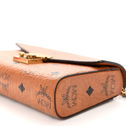 MCM Visetos Tracy Crossbody Cognac 9 of 11