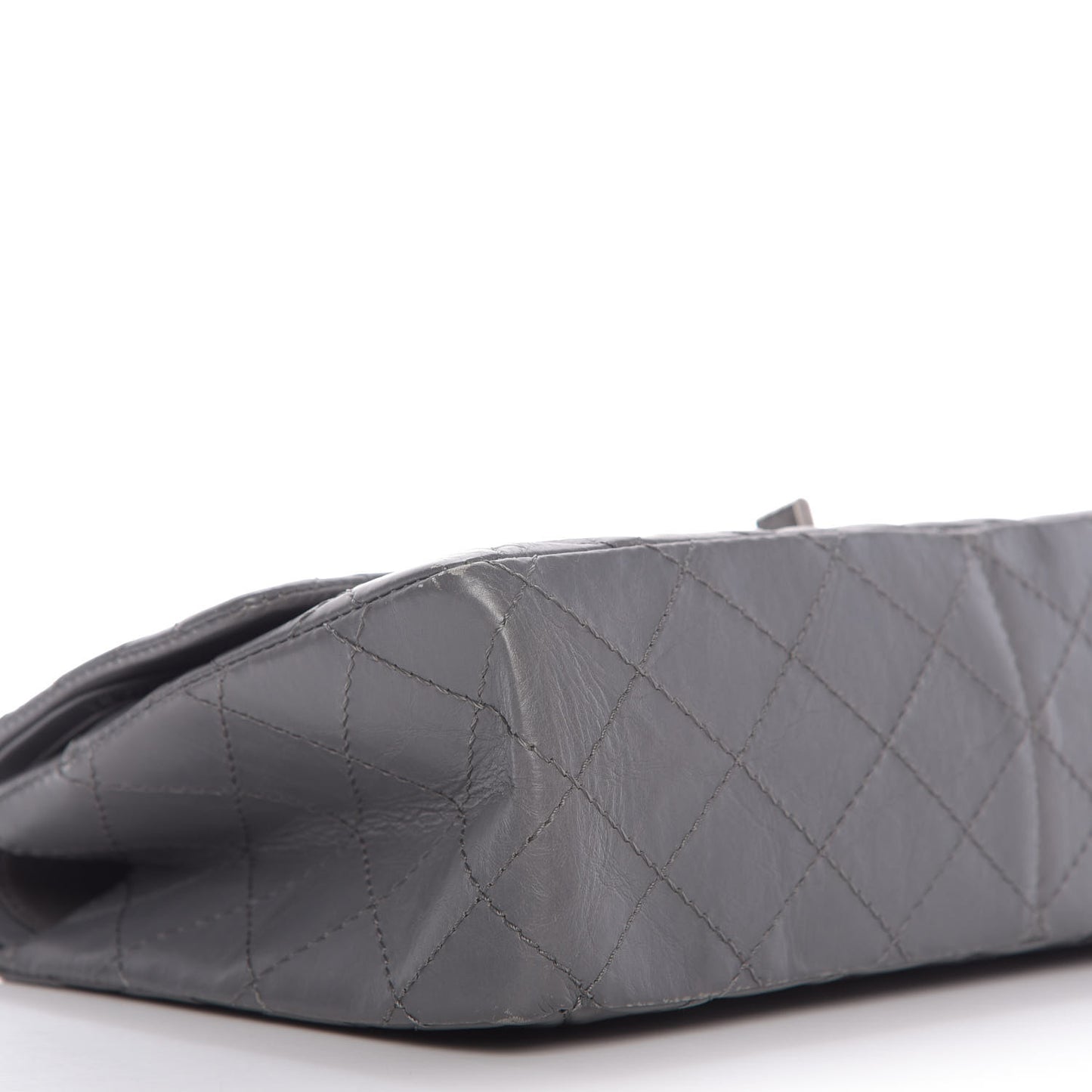 Aged Calfskin Quilted 2.55 Reissue 226 Flap Grey