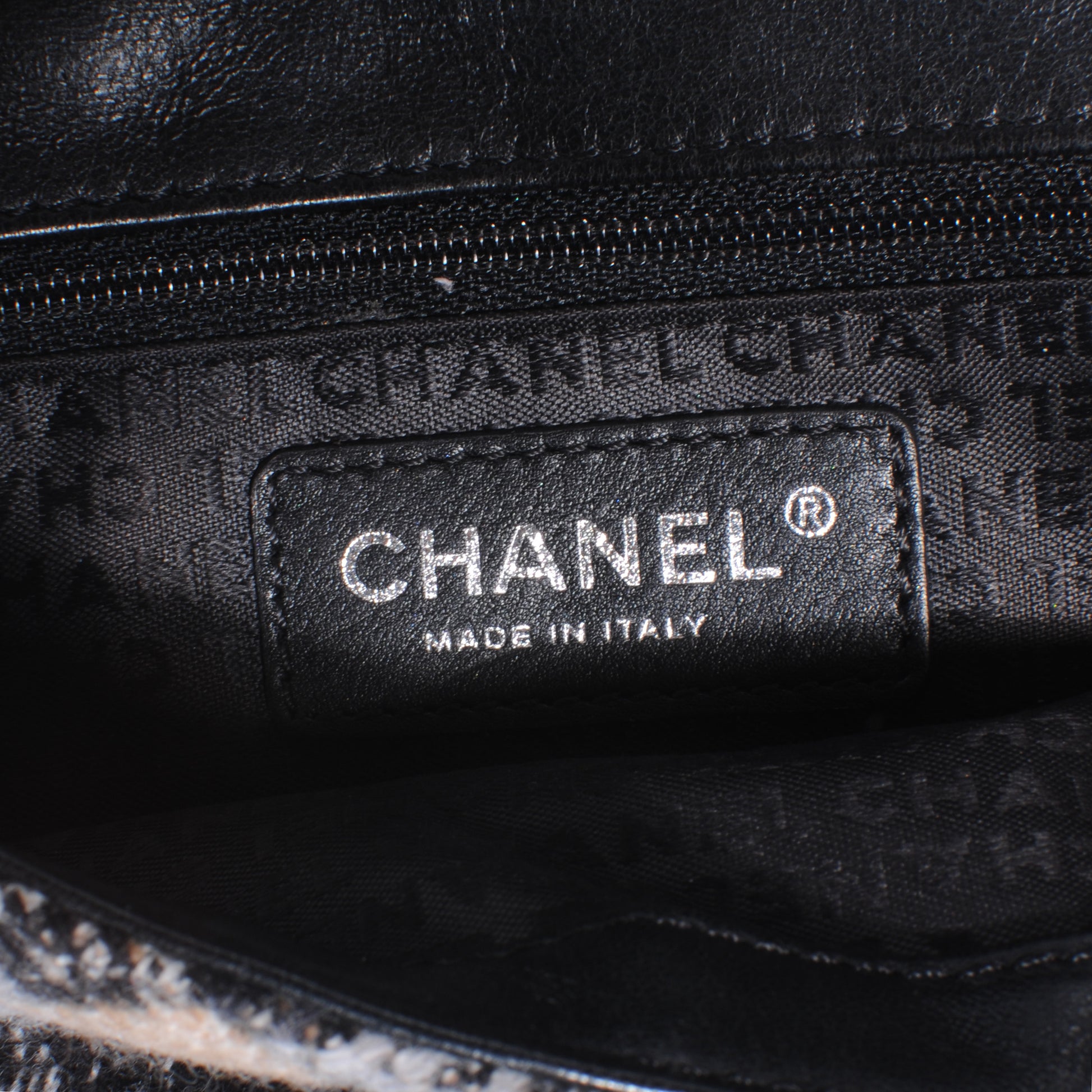 Chanel Woven Tweed CC Flap 5 of 7