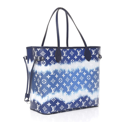 Louis Vuitton Monogram Escale Neverfull MM Blue 4 of 12