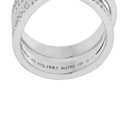 Cartier 18K White Gold Diamond Etincelle de Cartier Ring 52 6 5 of 6