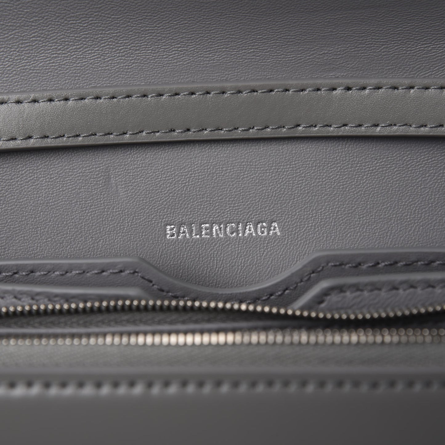 Shiny Box Calfskin Small B Bag Balenciaga Grey