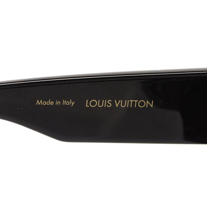 Louis Vuitton Acetate Swarovski Crystal Cyclone Sunglasses Z1578W Black 5 of 9