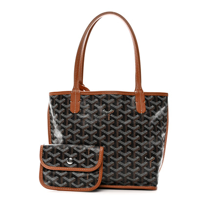 Goyard Goyardine Reversible Mini Anjou Black Gold 4 of 19
