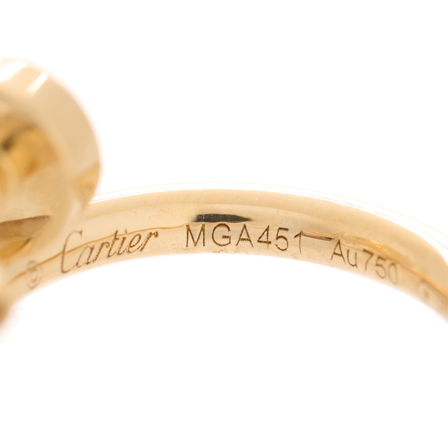 18K Yellow Gold Juste Un Clou Single Hoop Earring