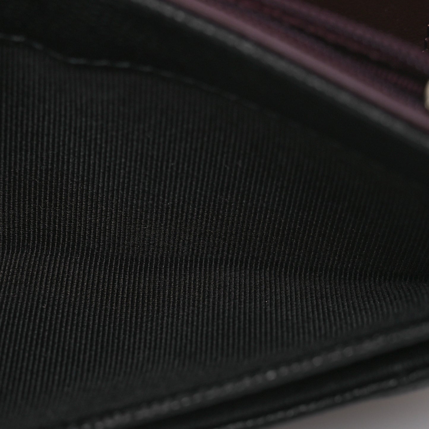 Caviar Quilted Medium Gusset Flap Wallet Black