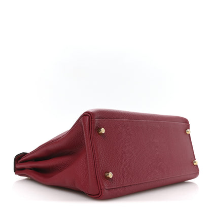 Hermes Togo Kelly Retourne 32 Rubis 4 of 10