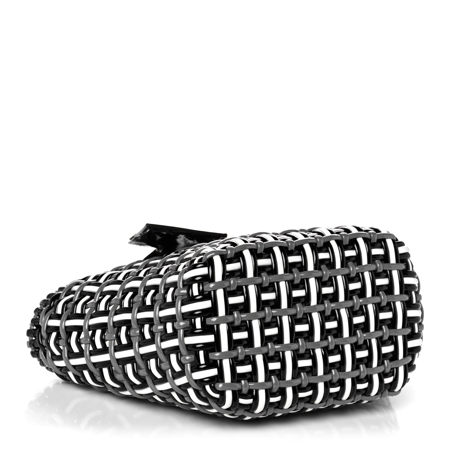 Balenciaga Patent XS Bistro Basket Black White 4 of 10