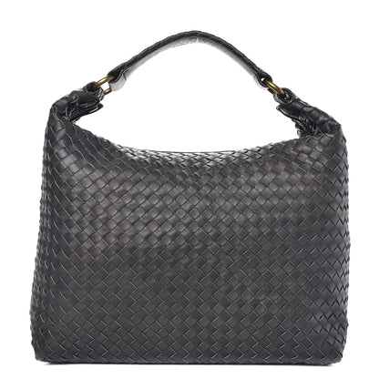 Bottega Veneta Nappa Intrecciato Pyramid Hobo Ferro Gray 1 of 11