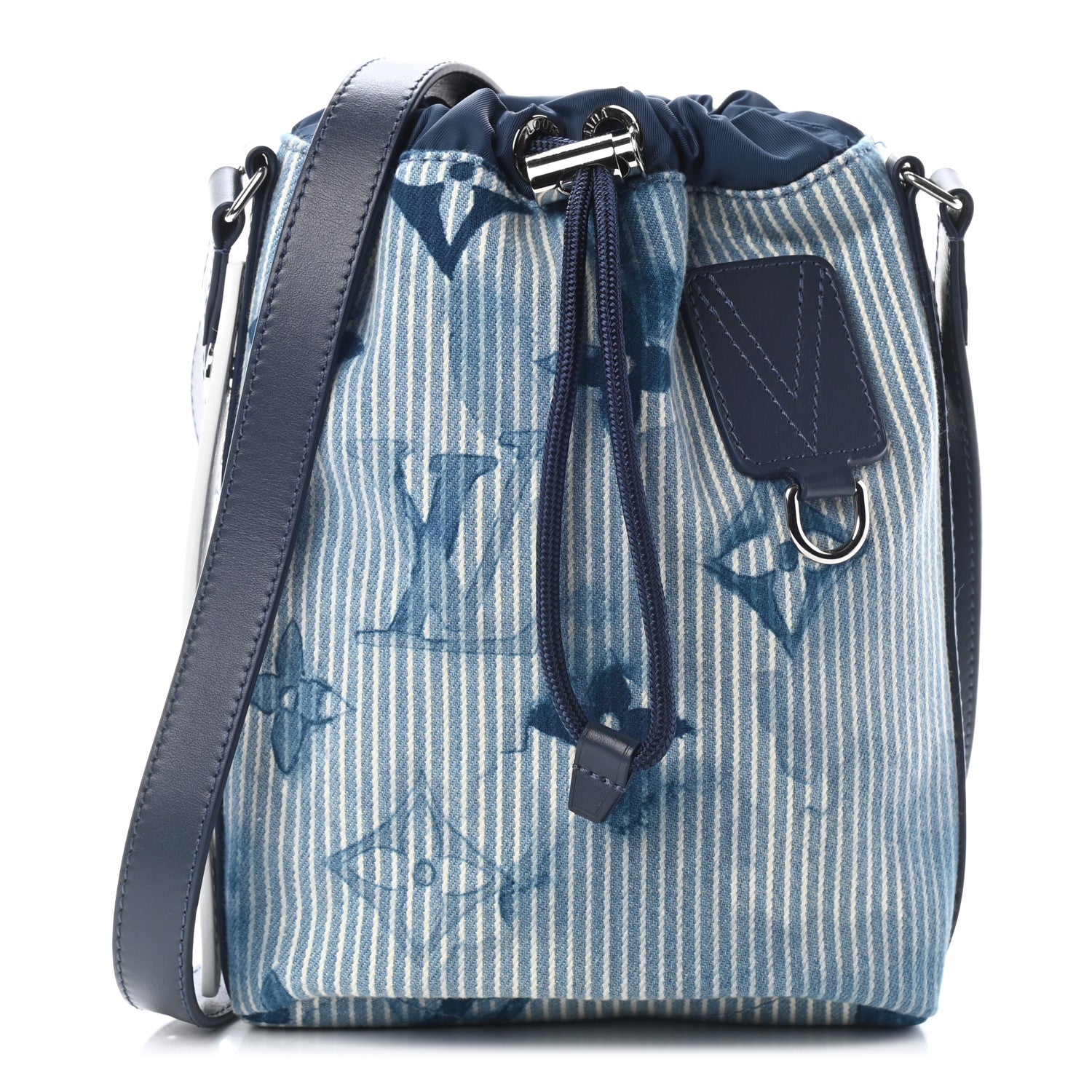 Louis Vuitton Hickory Stripes Denim Monogram Watercolor Sac Marin BB Blue 1 of 8