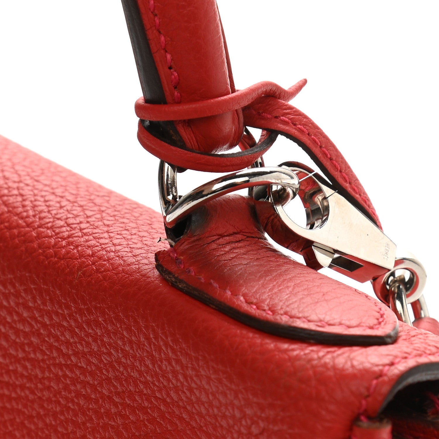 Hermes Taurillon Clemence Kelly Retourne 28 Rouge Casaque 18 of 22