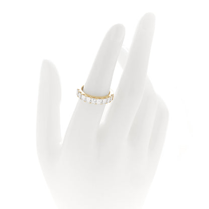 Parker & West by FASHIONPHILE 18K Yellow Gold Diamond 2.00ctw Square Emerald Cut Half Eternity Band Ring 52 6 2 of 4