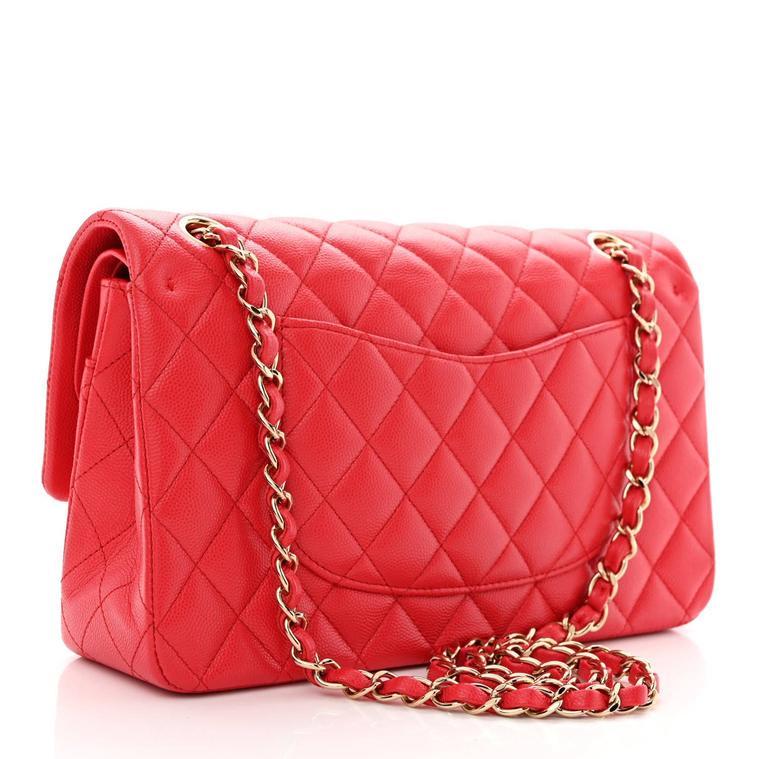 Chanel Caviar Quilted Medium Double Flap Red 3 of 11