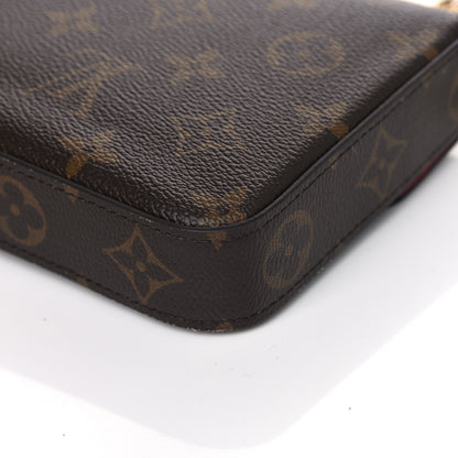 Louis Vuitton Monogram Pochette Felicie Chain Wallet Fuchsia 14 of 15