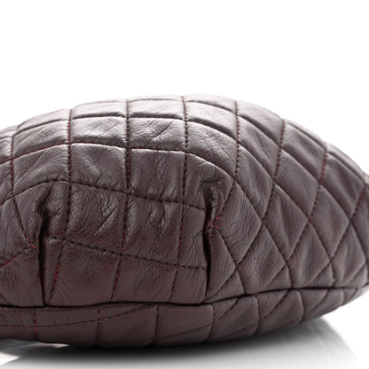 Chanel Calfskin Quilted Banane Waist Bag Fanny Pack Burgundy 9 of 13