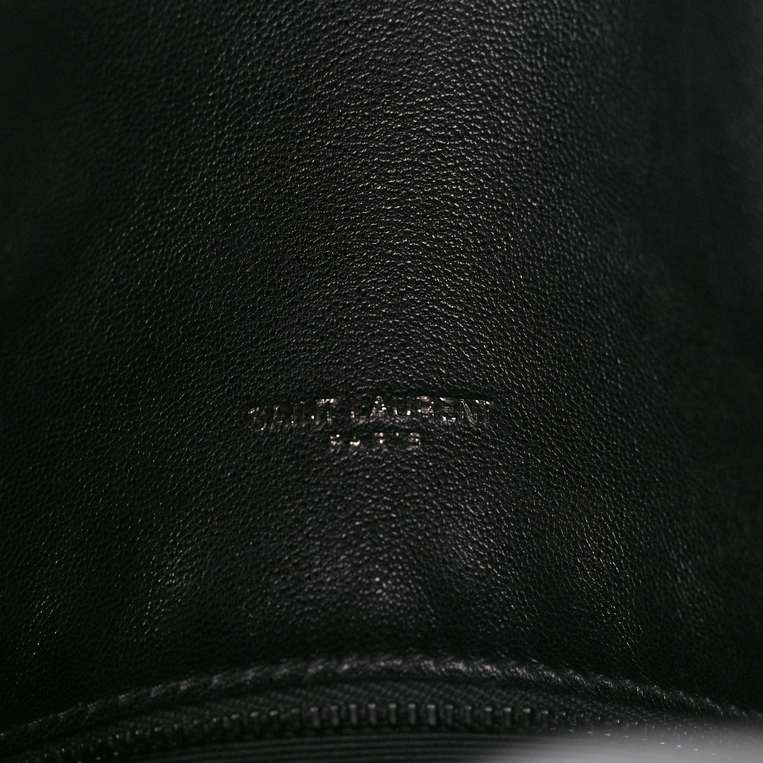 Saint Laurent Lambskin Quilted Monogram Monochrome Small Loulou Puffer Chain Satchel Black 7 of 11