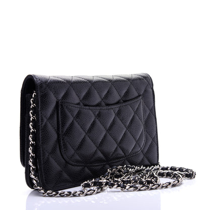 Chanel Caviar Quilted Wallet On Chain WOC Black 3 of 11