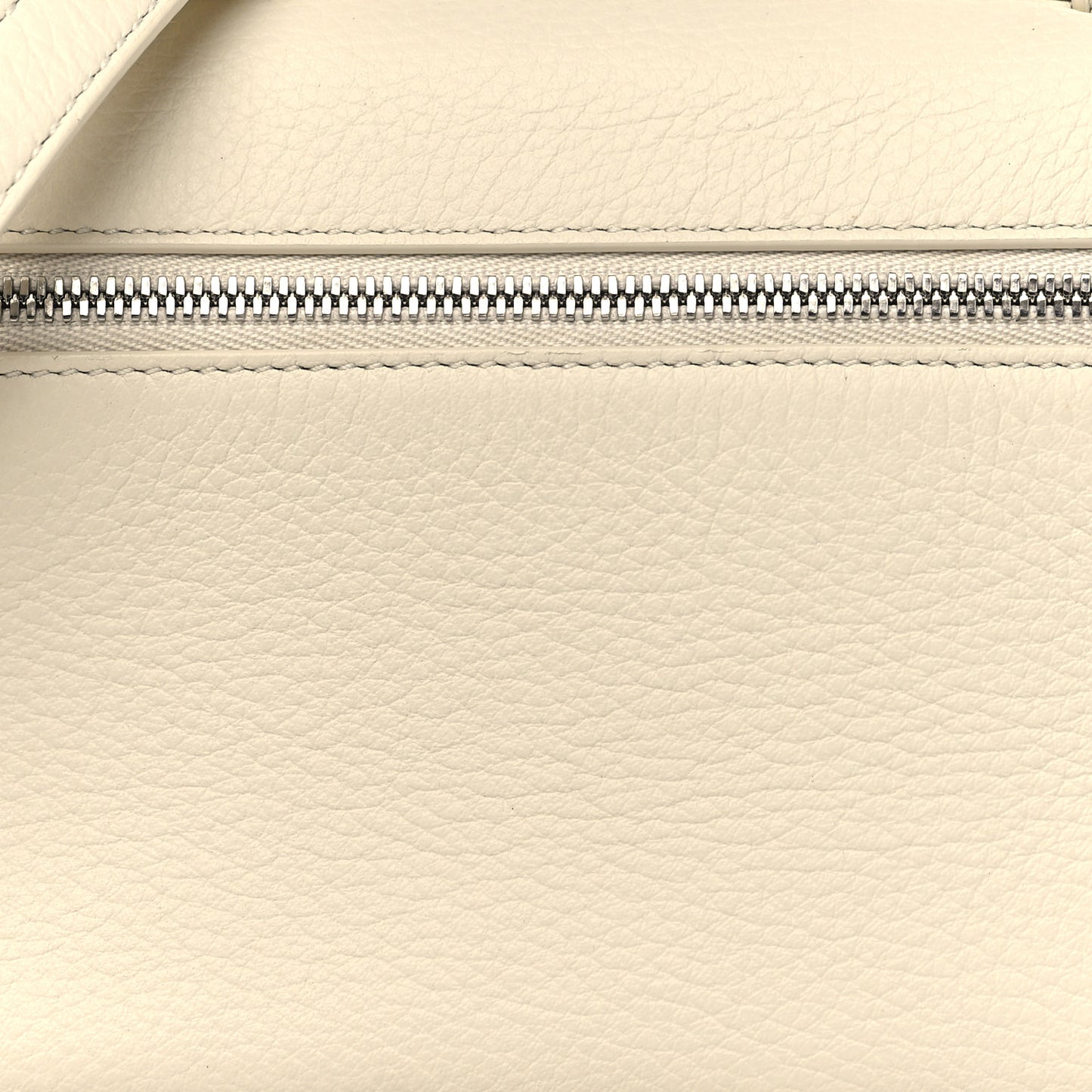 Grained Calfskin L19 Extra Pocket Pouch Whisper White