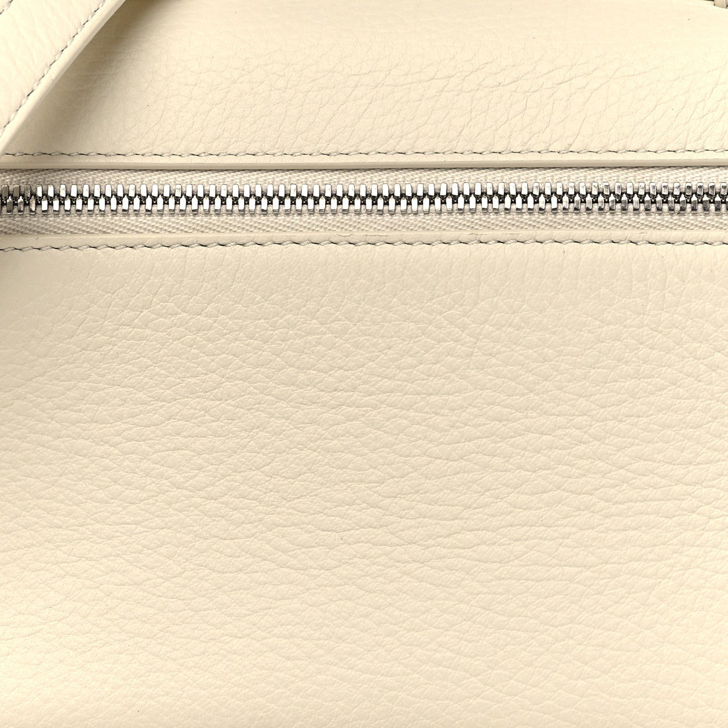 Loro Piana Grained Calfskin L19 Extra Pocket Pouch Whisper White 7 of 10