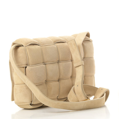 Bottega Veneta Suede Calfskin Maxi Intrecciato Padded Cassette Crossbody Bag Sand 3 of 12