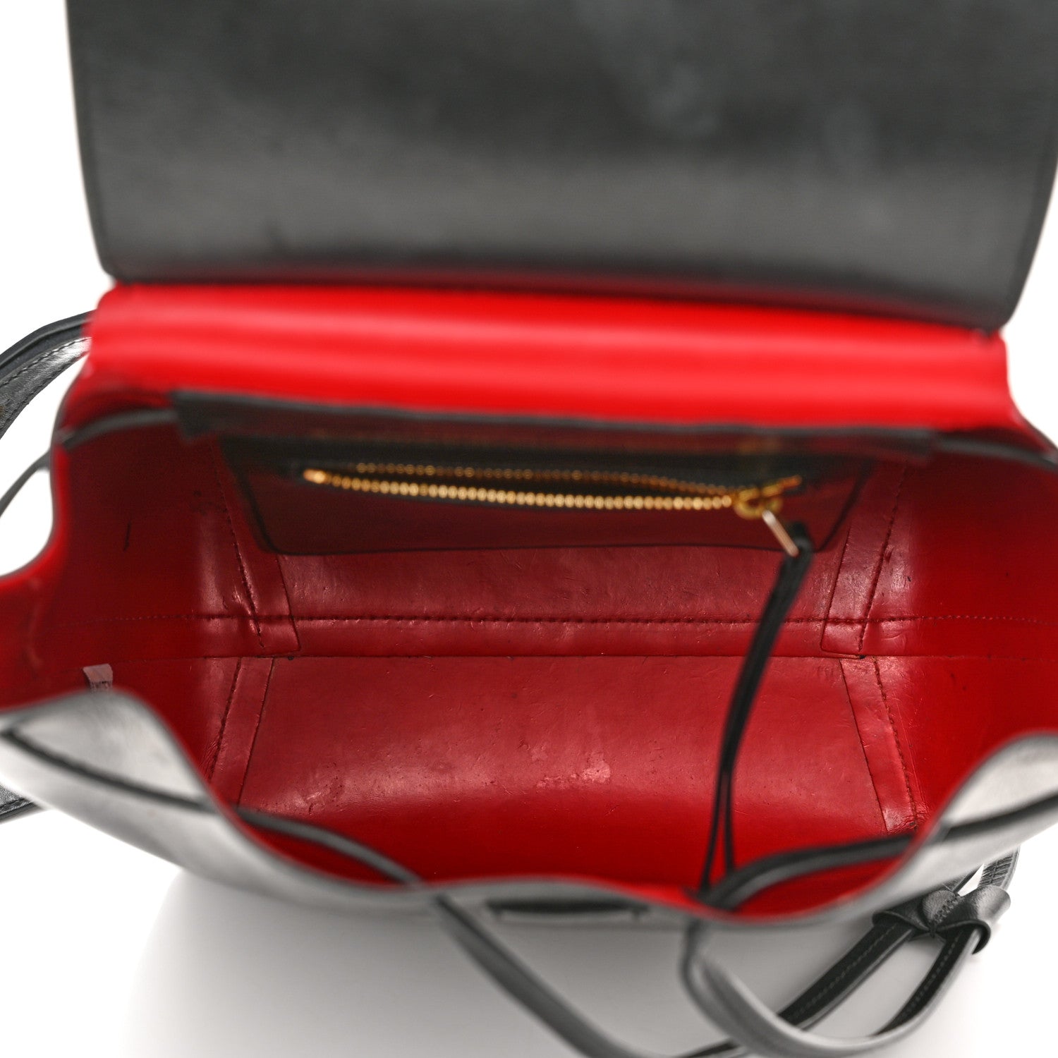 Mansur Gavriel Vegetable Tanned Calfskin Mini Backpack Black Flamma 4 of 12