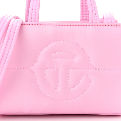 Telfar Nylon Small Puff Shopping Bag Bubblegum 8 of 10