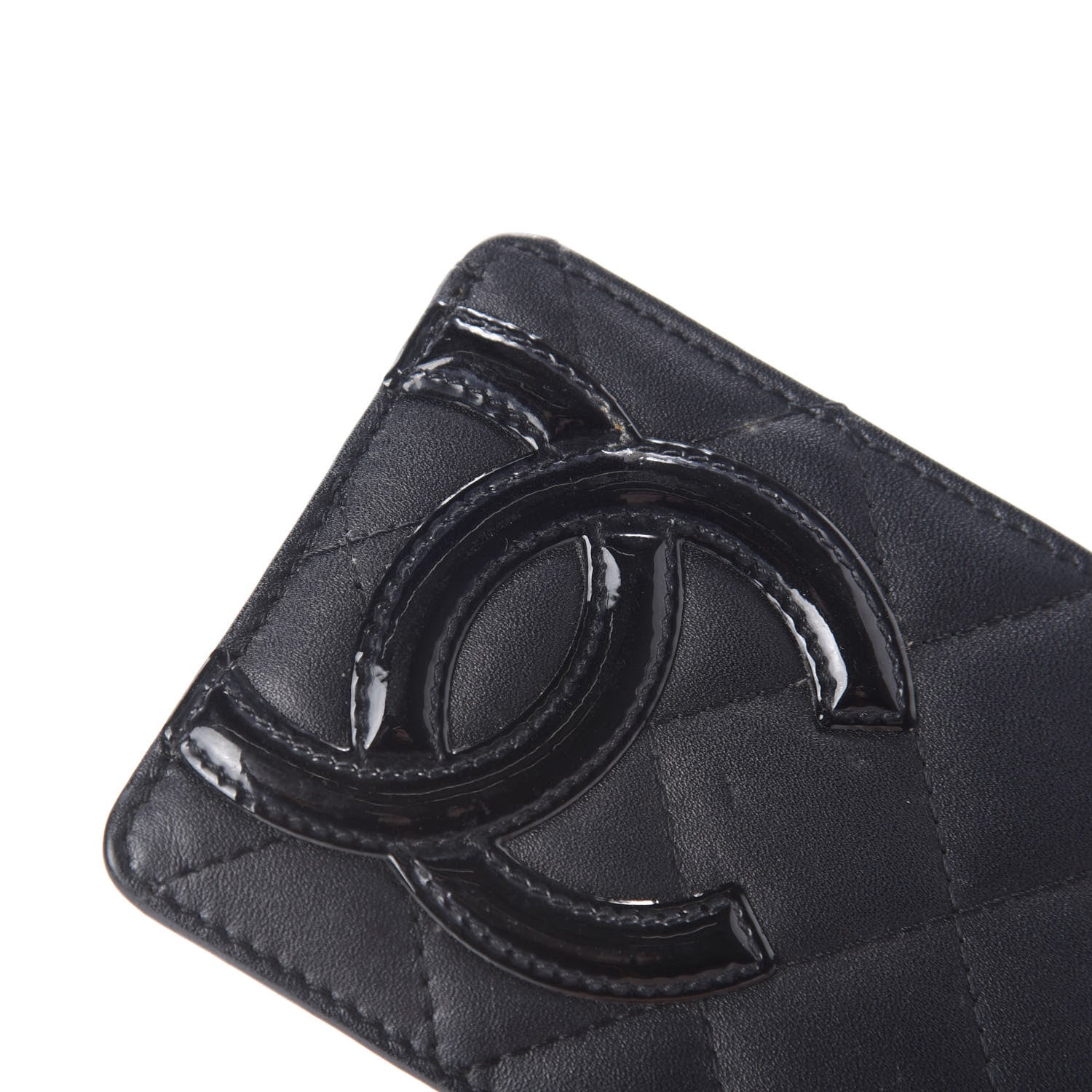 Chanel Calfskin Quilted Cambon Card Holder Black 11 of 12