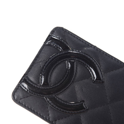 Chanel Calfskin Quilted Cambon Card Holder Black 11 of 12