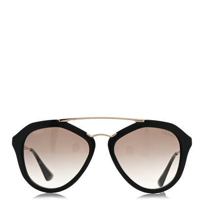 Prada Acetate Metal Cinema Sunglasses SPR 12Q Black 2 of 11