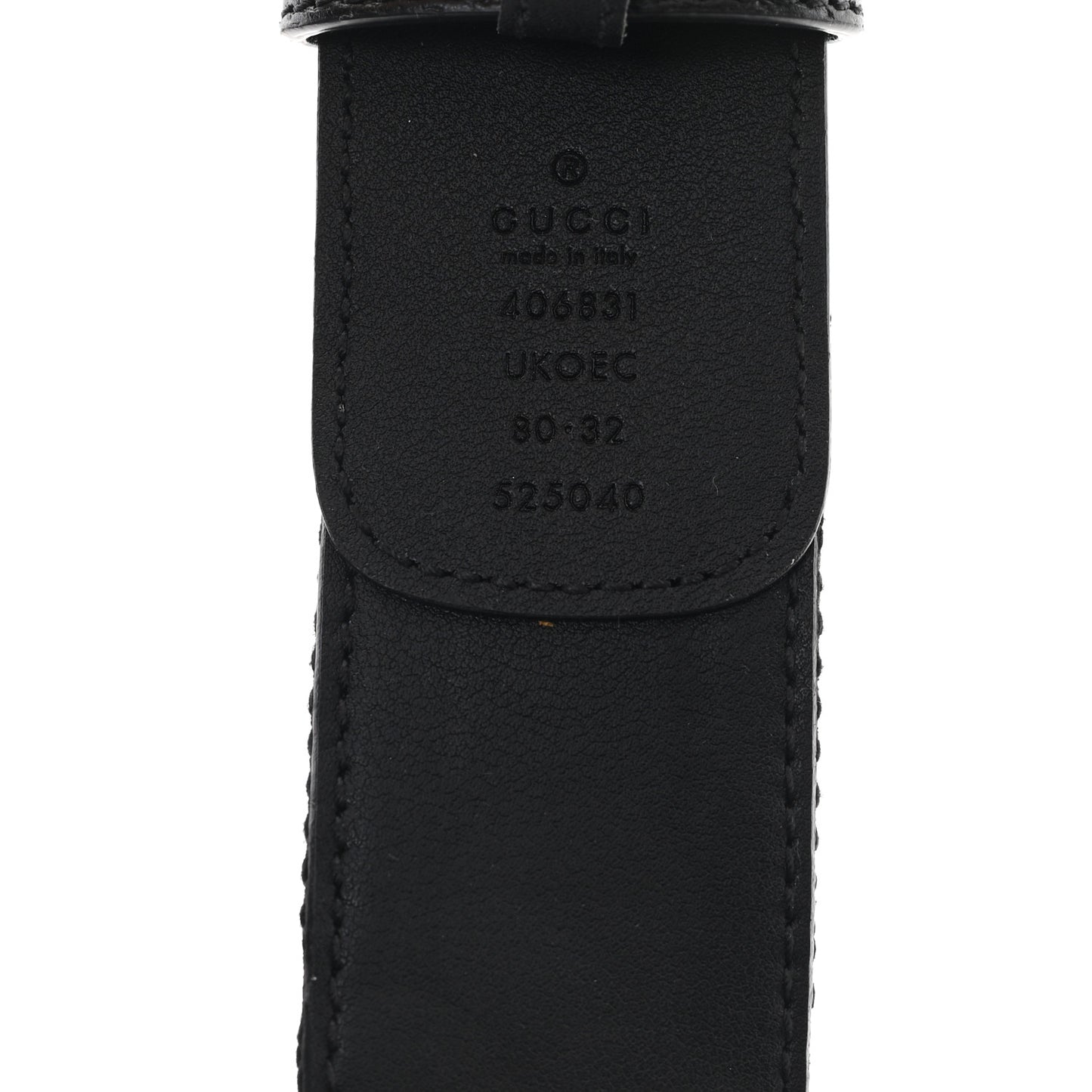 Calfskin Double G 30mm Belt 80 32 Black