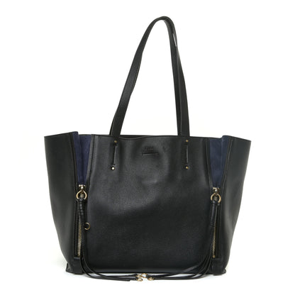 Chloe Smooth Calfskin Medium Milo Shopping Tote Black 1 of 12