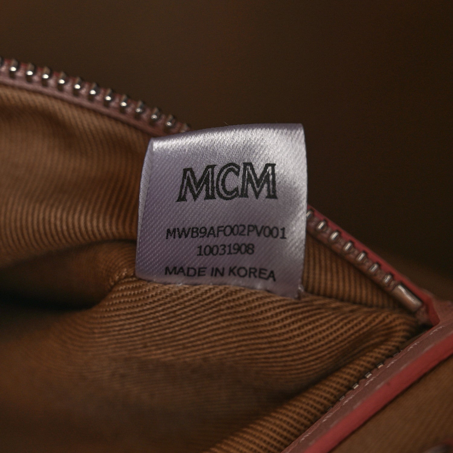 MCM Nylon Camo Top Handle Satchel Pink Blush 7 of 12