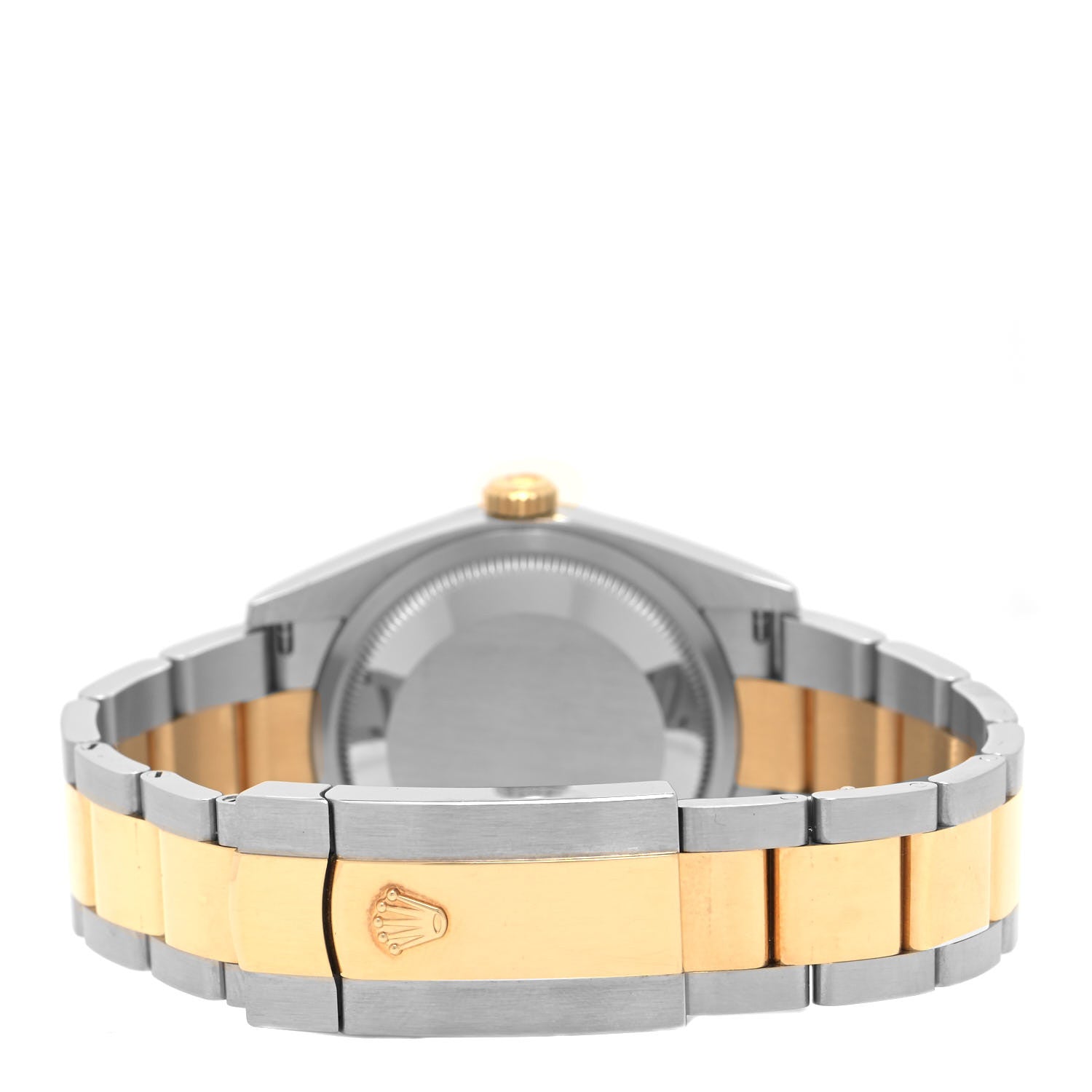 Rolex Stainless Steel 18K Yellow Gold Diamond 36mm Oyster Perpetual Datejust Watch Black 126233 3 of 4