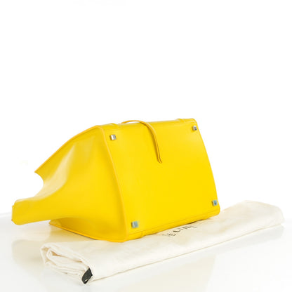 Celine Supple Calfskin Medium Phantom Luggage Sun Yellow 4 of 8