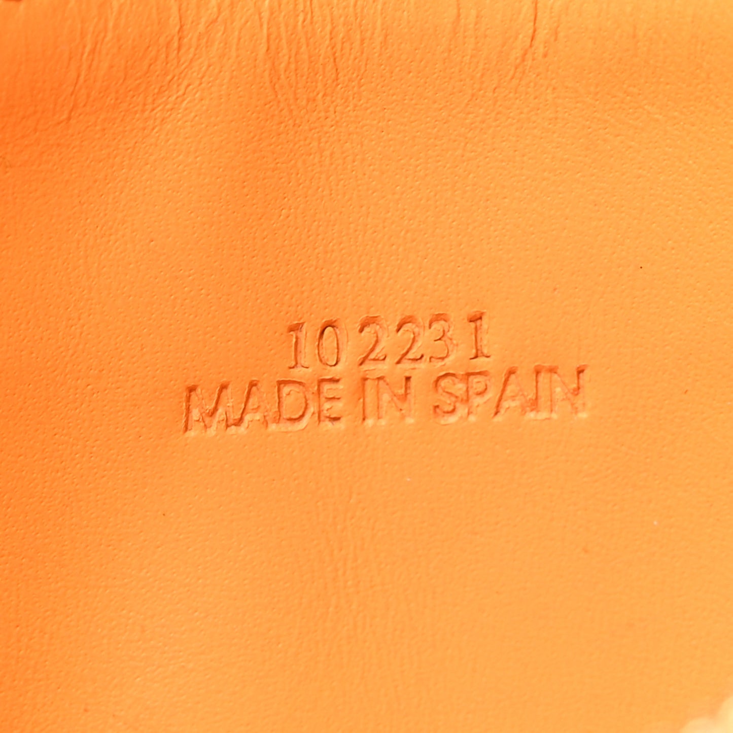 Calfskin Embossed Repeat Coin Card Holder Mandarin