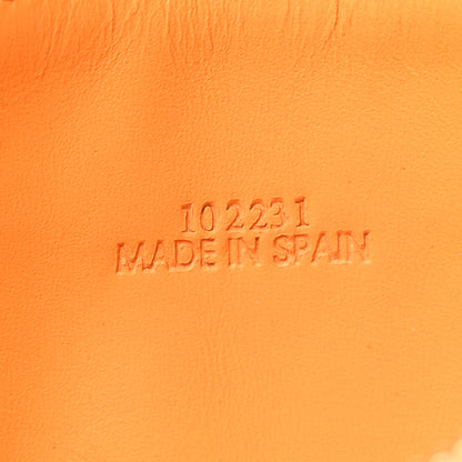 Loewe Calfskin Embossed Repeat Coin Card Holder Mandarin 7 of 12