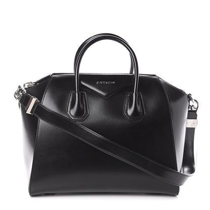 Givenchy Shiny Lord Calfskin Medium Antigona Black 1 of 8