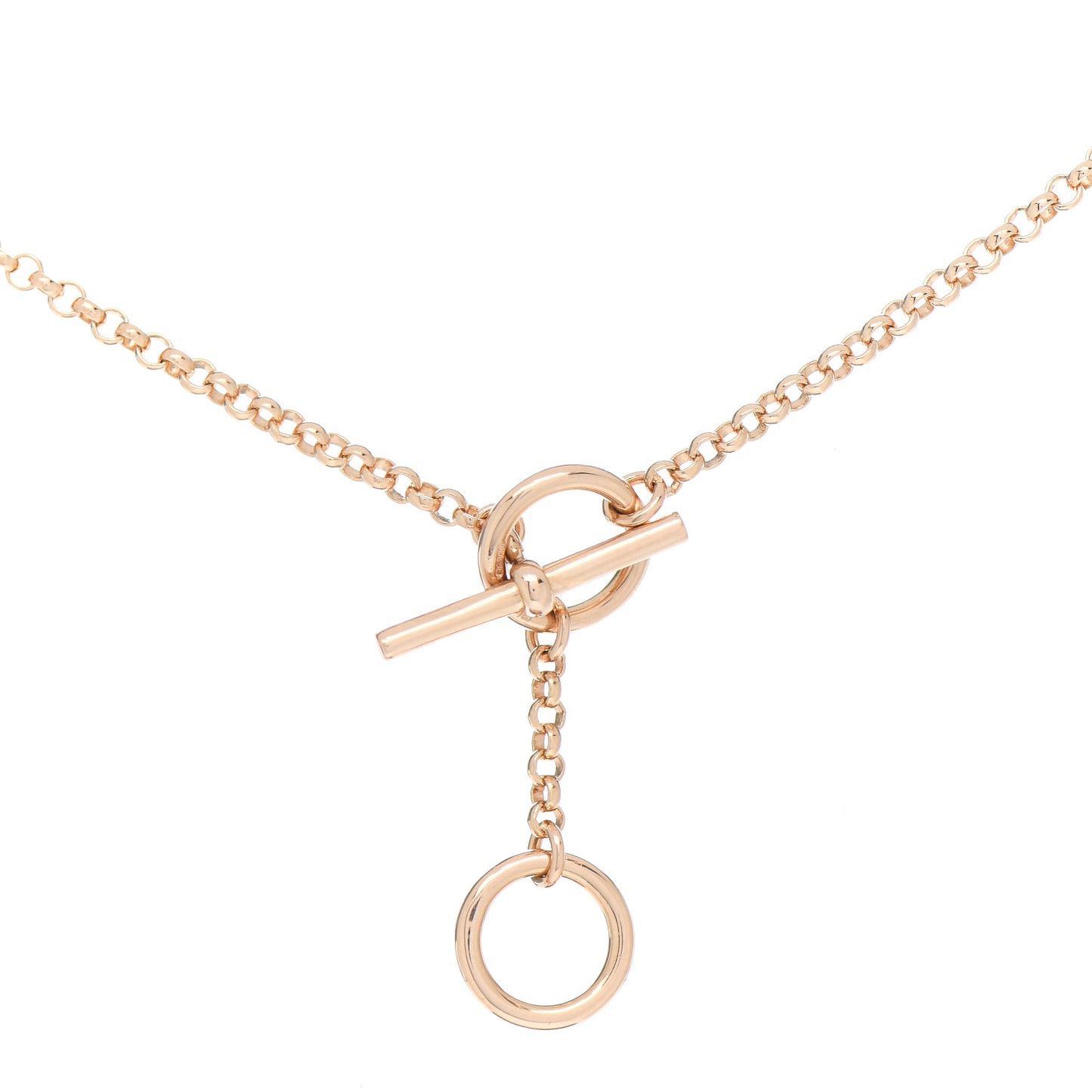 18K Rose Gold Diamond Gambade Pendant Necklace