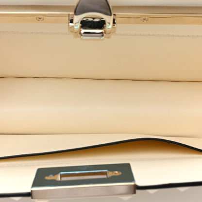 Valentino Garavani Calfskin Tonal Small Rockstud Top Handle Handbag Ivory 5 of 10